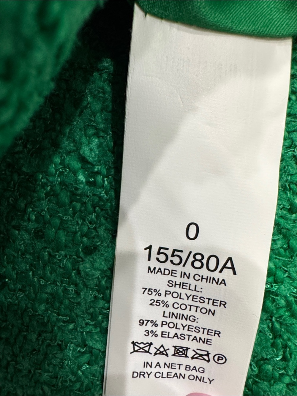 Kate Spade Green Tweed Shift Dress Sz 0 Fringe Trim Sleeveless Classic Chic NWOT - Picture 7 of 8
